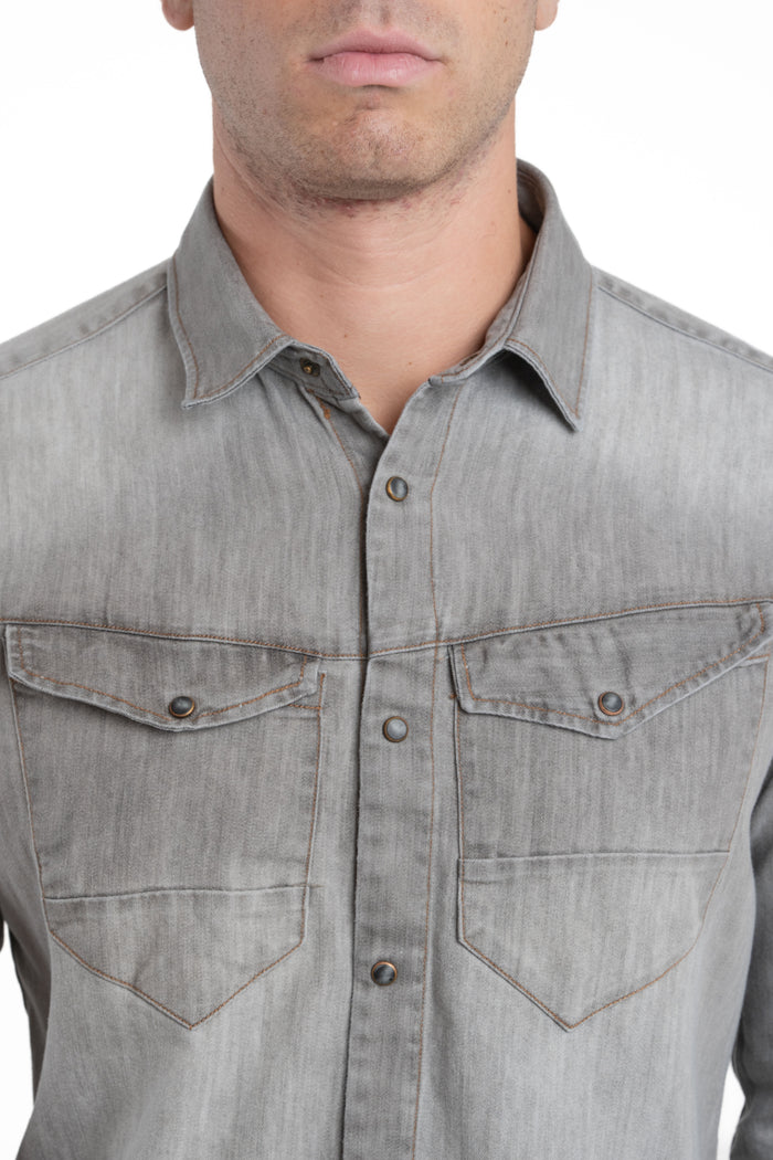 Camicia Denim regular Park Blk NE02 FW26