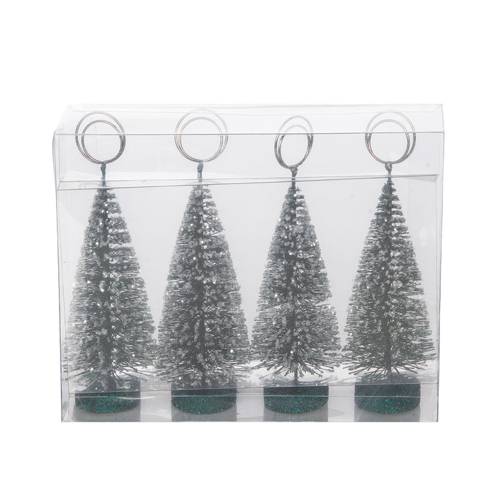 A Green Tree Card Holders, Set of 4.