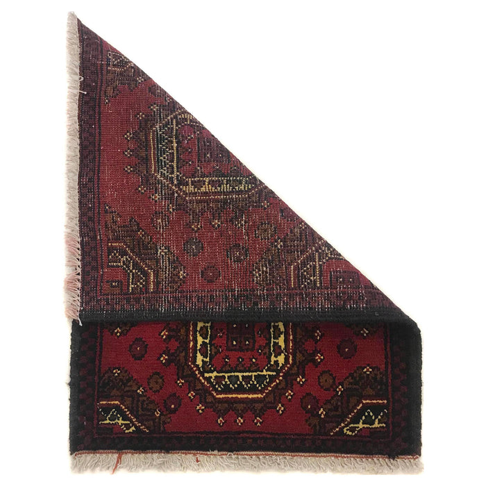 Handmade Wool Doormat Red Floral