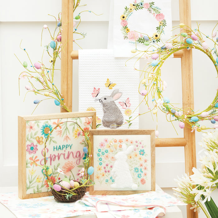 A Happy Easter Spring Shadow Box.