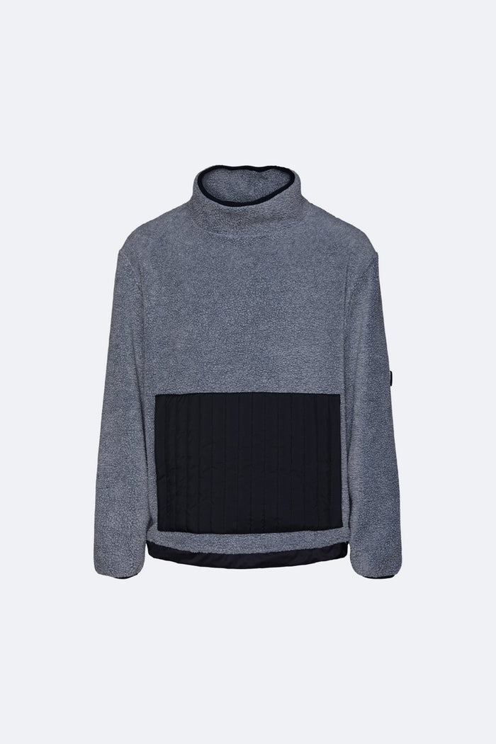 Rains - Fleece High Neck - Heather Grey-Vestes et Manteaux-1850