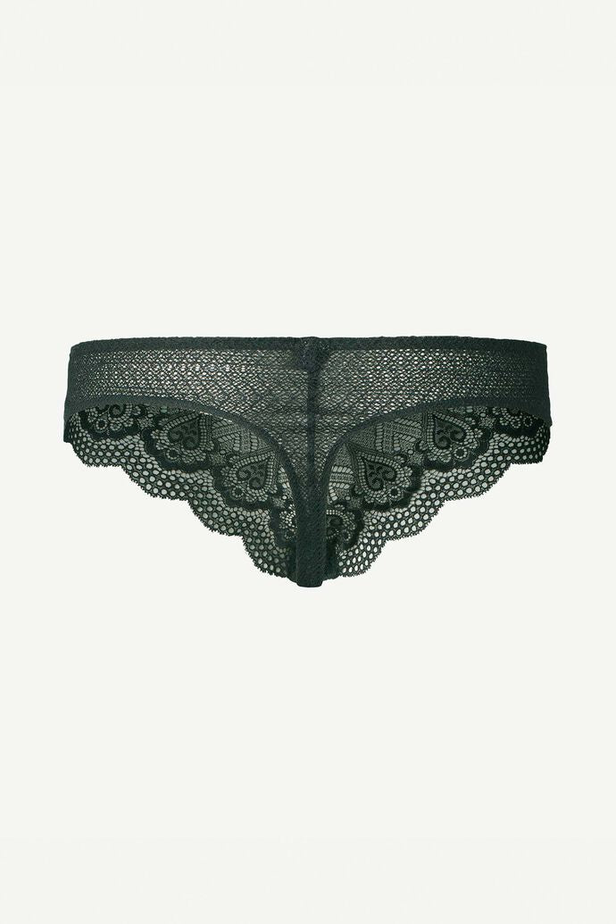 Samsoe Samsoe Femme - Cibbe String 7092 - Darkest Pruce-Sous-Vêtements-F19110955