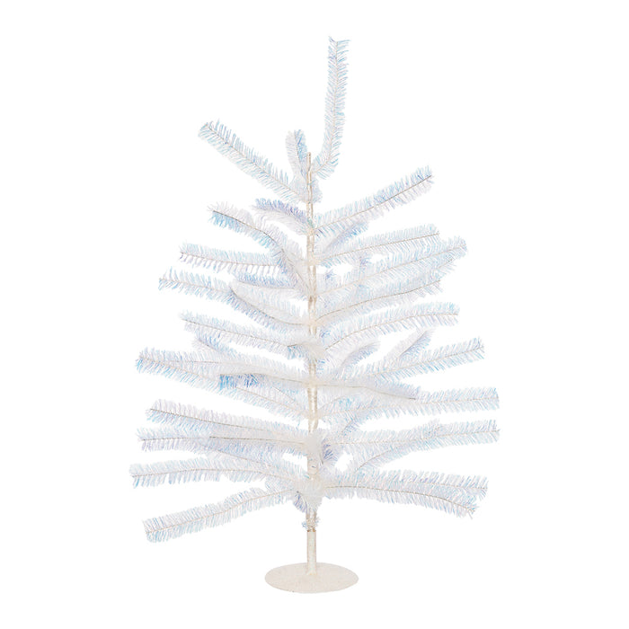 A Shimmer White Tinsel Tree.
