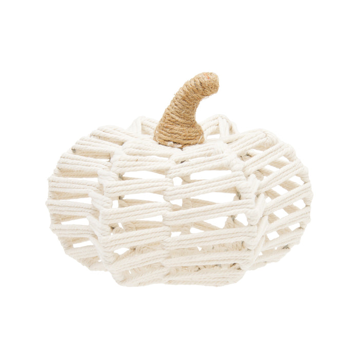 A Small Jute Woven Pumpkin Figurine.