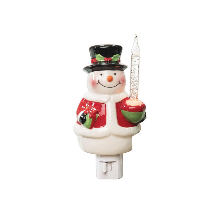 A Snowman Bubble Light.