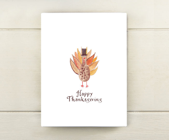 Turkey Thanksgiving Card
