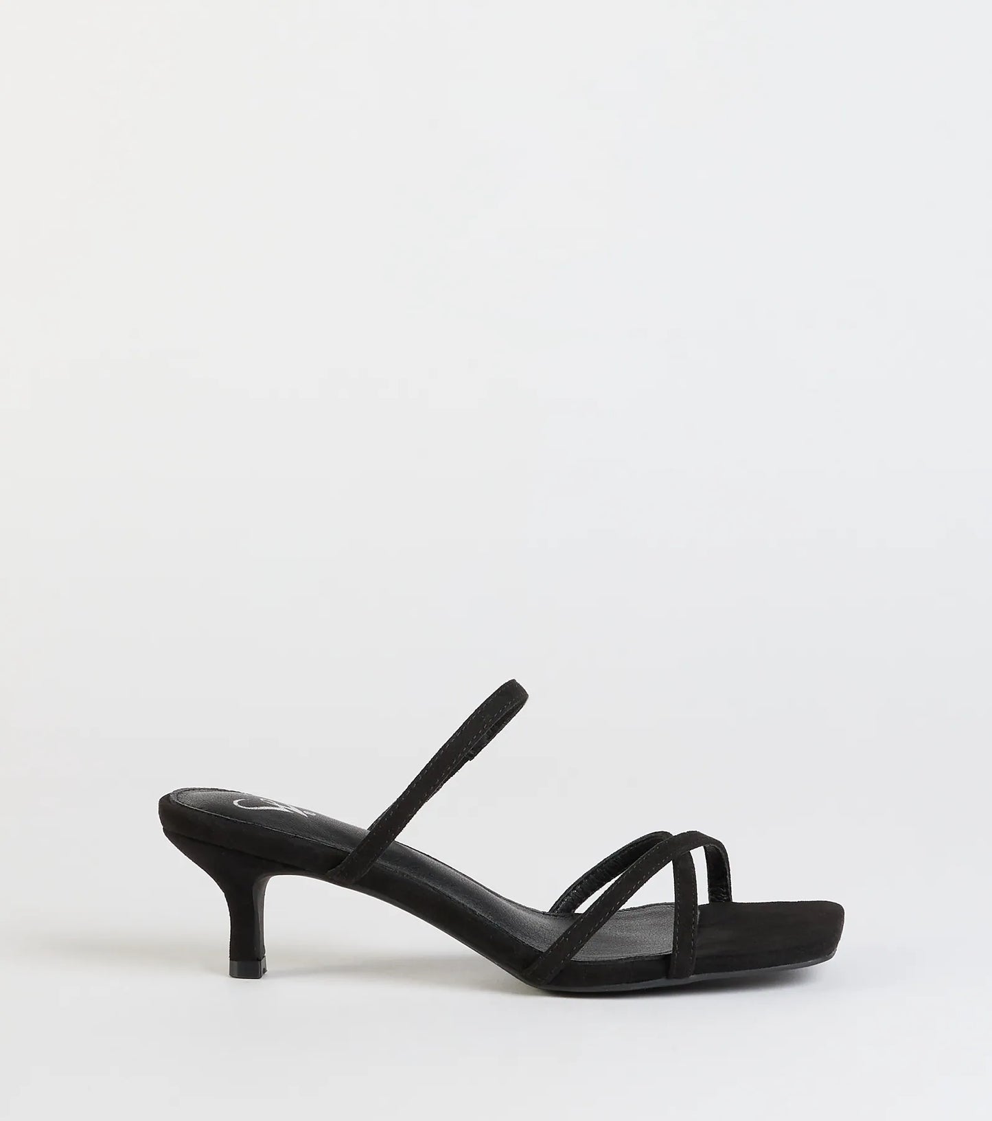 Chic Strappy Kitten Stiletto Heels