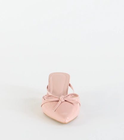Sweetest Thing Bow Kitten Heel Mules