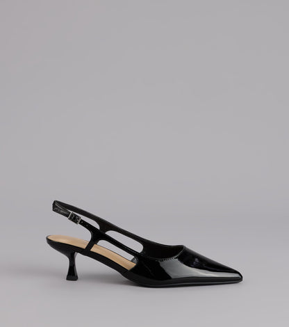 Keep It Chic Kitten Heel Pumps