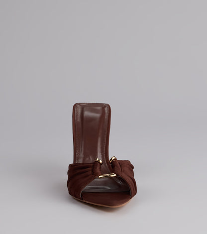 Touch Of Drama Stiletto Mules