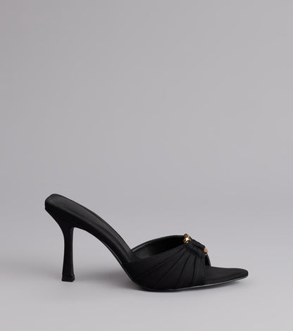Touch Of Drama Stiletto Mules
