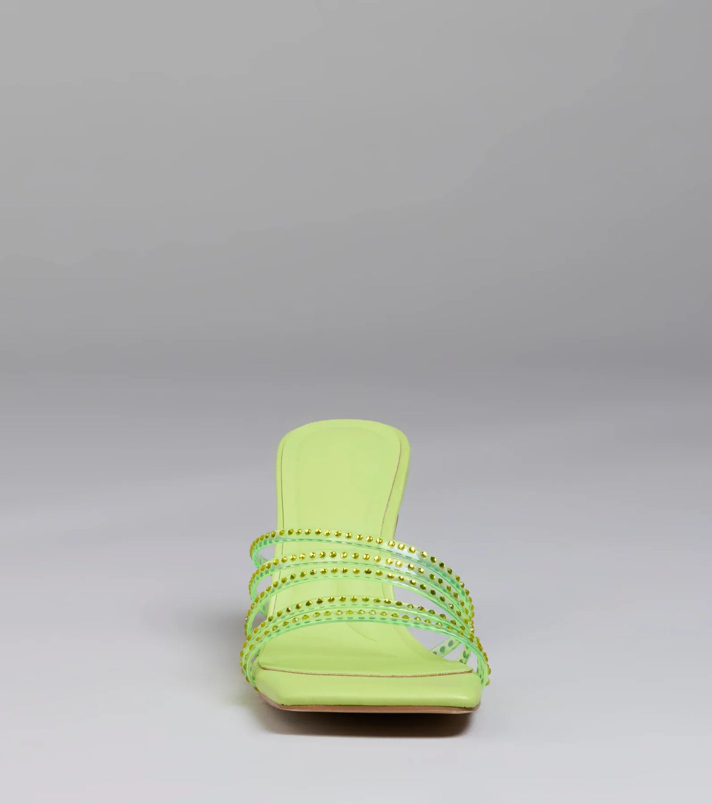 Alluring Strappy Stud Stiletto Mules