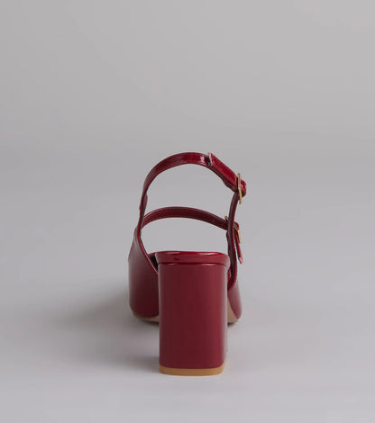 Too Chic To Quit Sling-Back Pumps