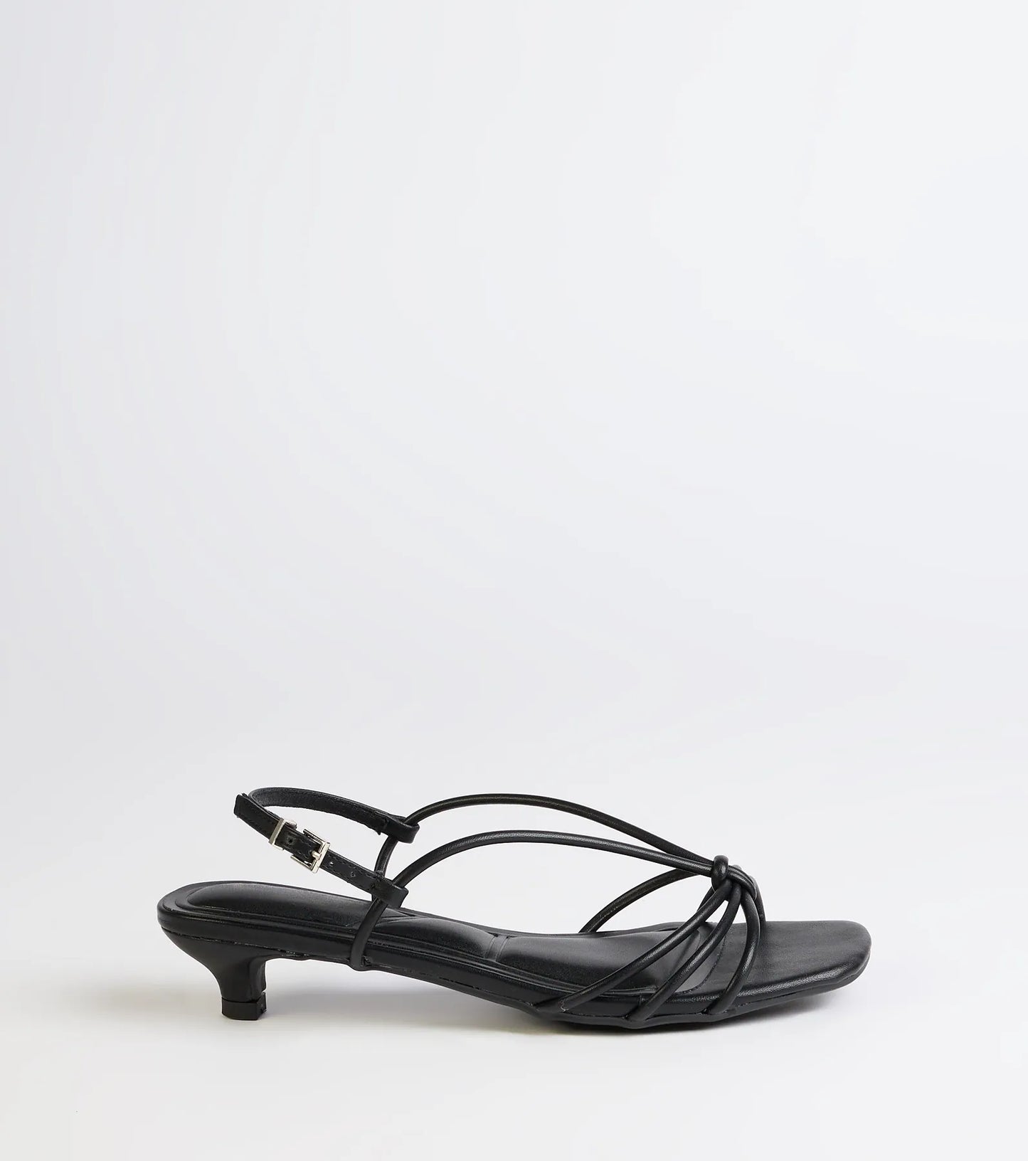Tied Together Strappy Kitten Heels