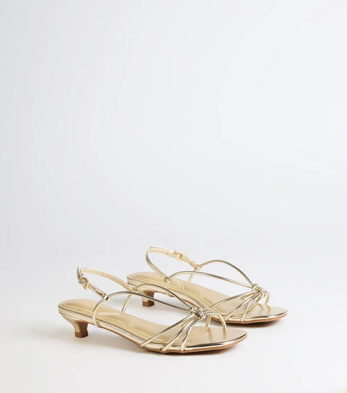 Tied Together Strappy Kitten Heels
