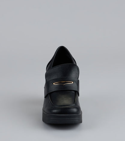 Elevated Chic Platform Loafers