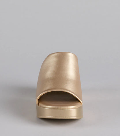 90s Icon Platform Block Heel Mules