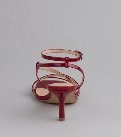 Simply Stunning Strappy Kitten Heels