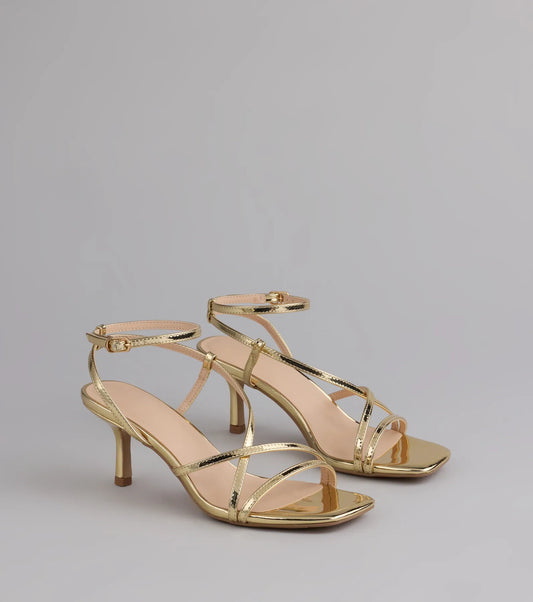 Simply Stunning Strappy Kitten Heels