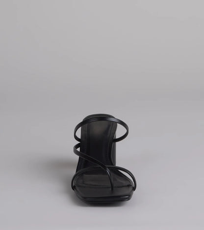 So Much Personality Strappy Block Heels