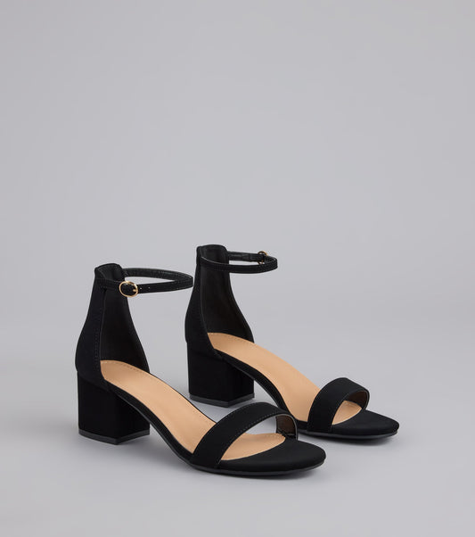 Effortlessly Everything Short Block Heels