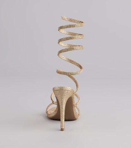 Glow Getter Rhinestone Stiletto Heels