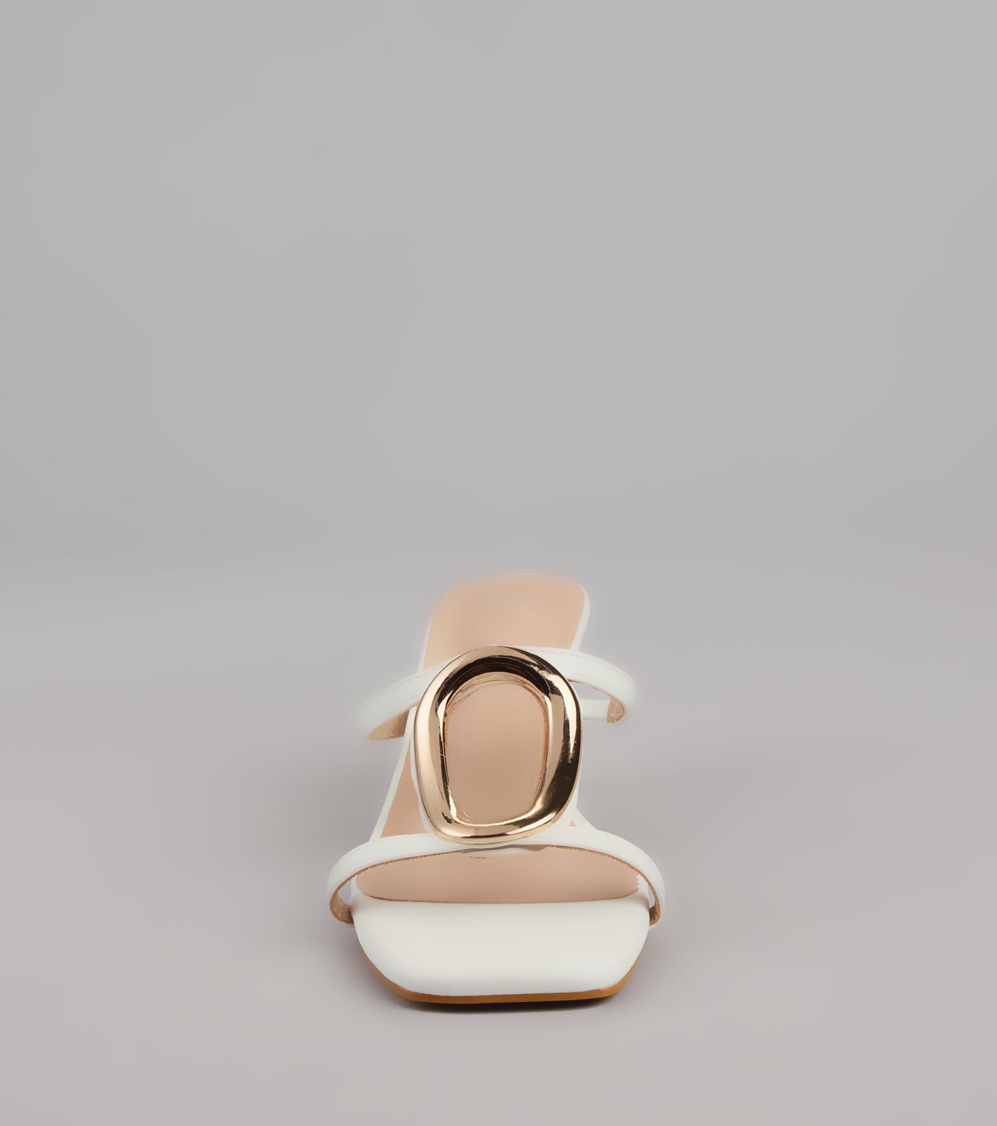 Sassy Sleek Square Toe Kitten Heels