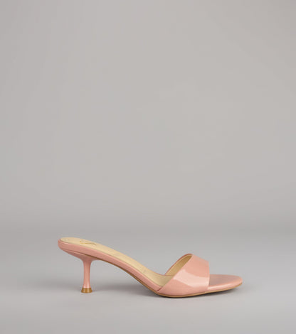 Own the Moment Patent Heeled Mules
