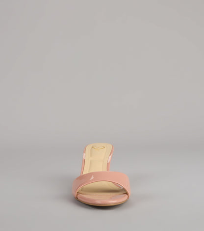 Own the Moment Patent Heeled Mules