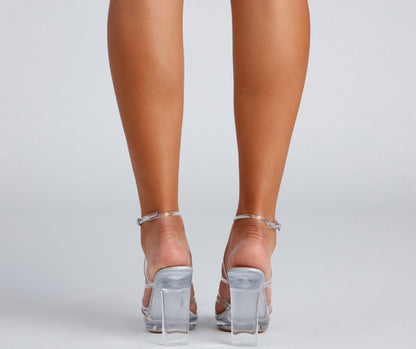 Dreamy Vibes Platform Block Heels