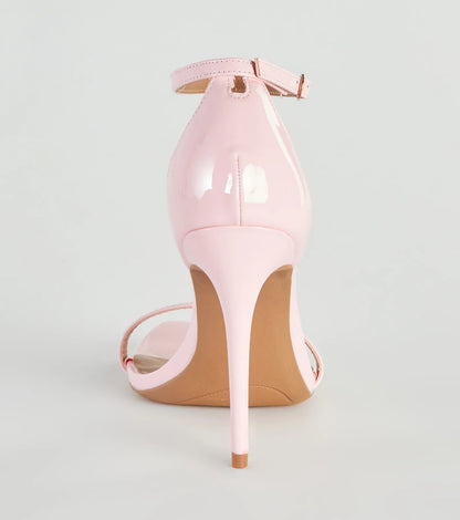 Classic Moves Faux Leather Stiletto Heels
