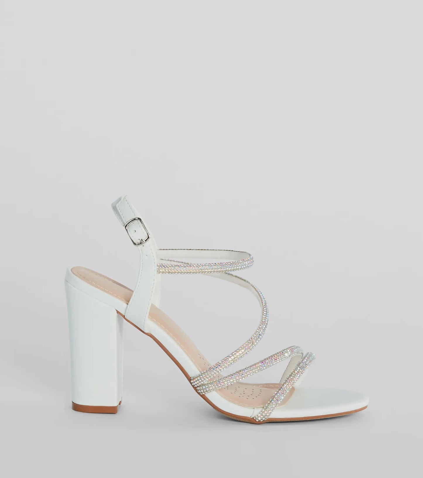 Miss Marvelous Rhinestone Block Heels