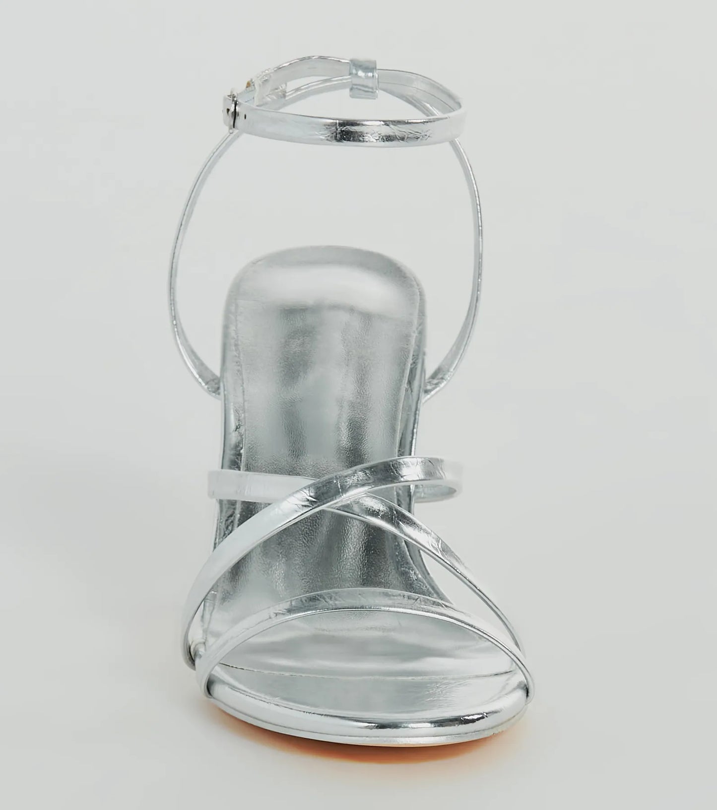 Ahead Of The Crowd Strappy Metallic Stiletto Heels