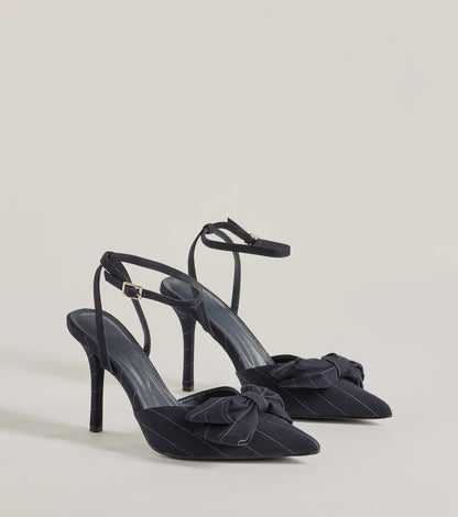 Elegance Elevated Stiletto Bow Heels