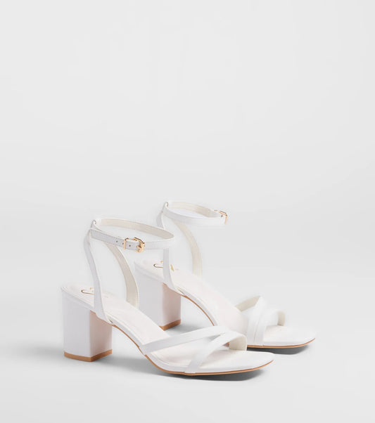 Step Into Chic Strappy Block Heels