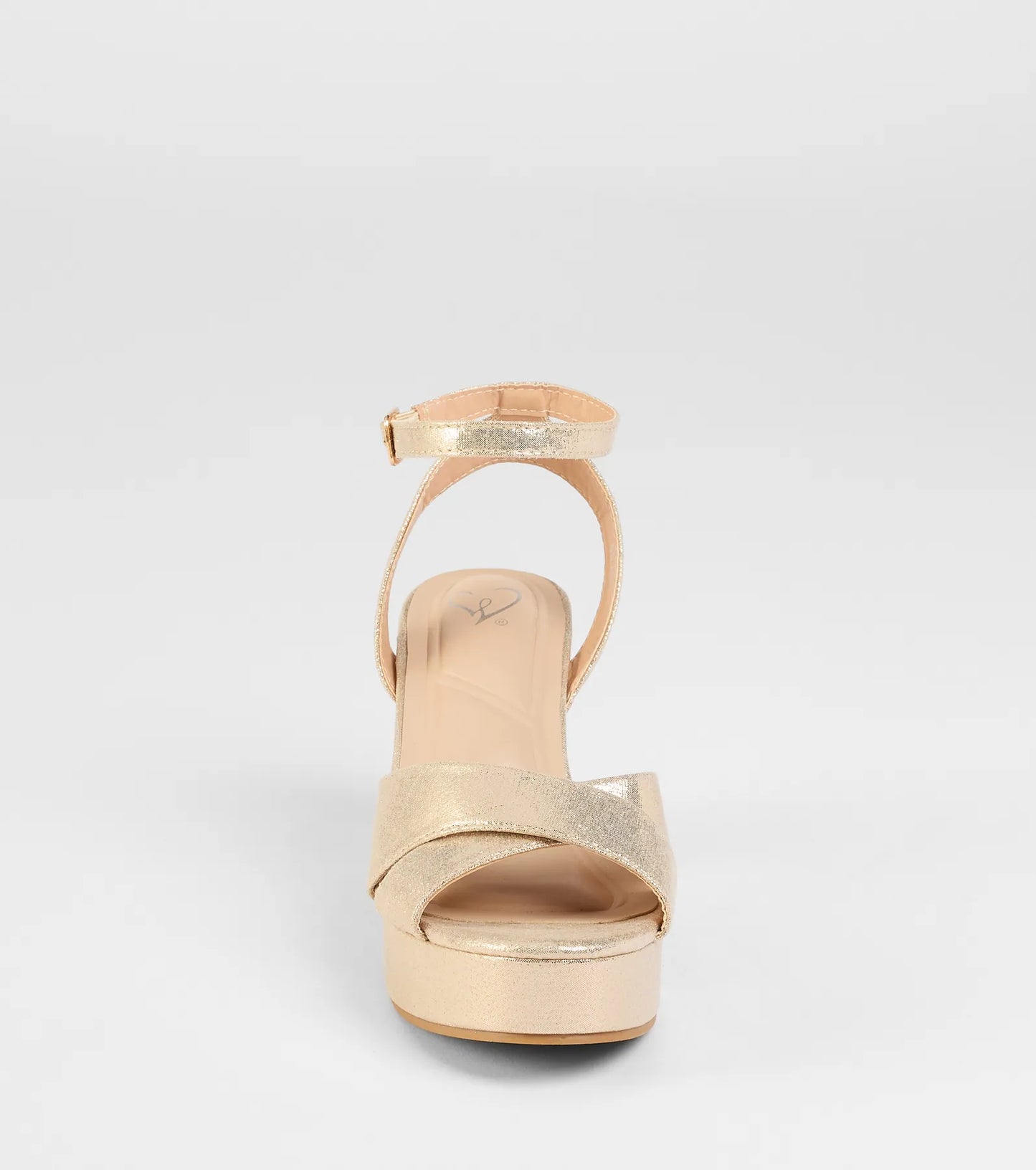 Special Surprise Criss Cross Platform Block Heels