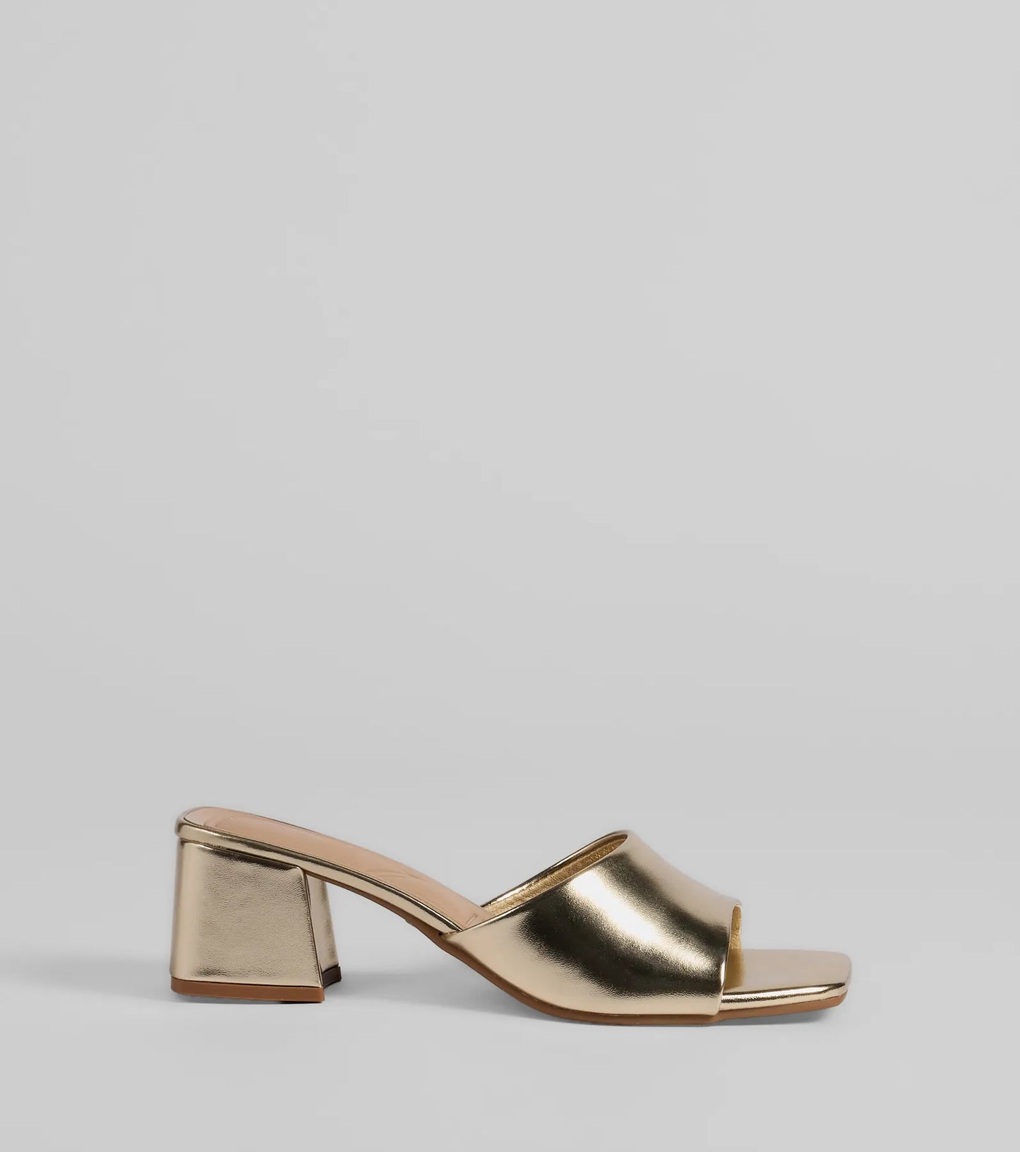 Chic Upgrade Basic Block Heel Mules