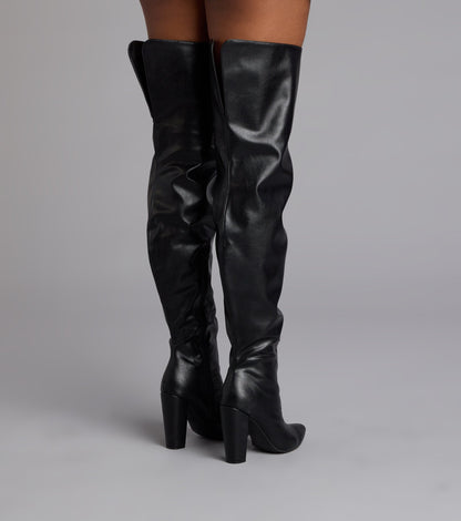 Boss Moves Over-The-Knee Block Heel Boots