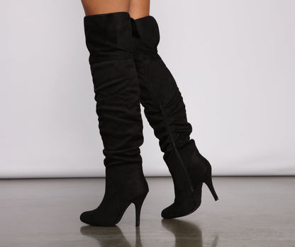 Essential Over the Knee Stiletto Heel Boots