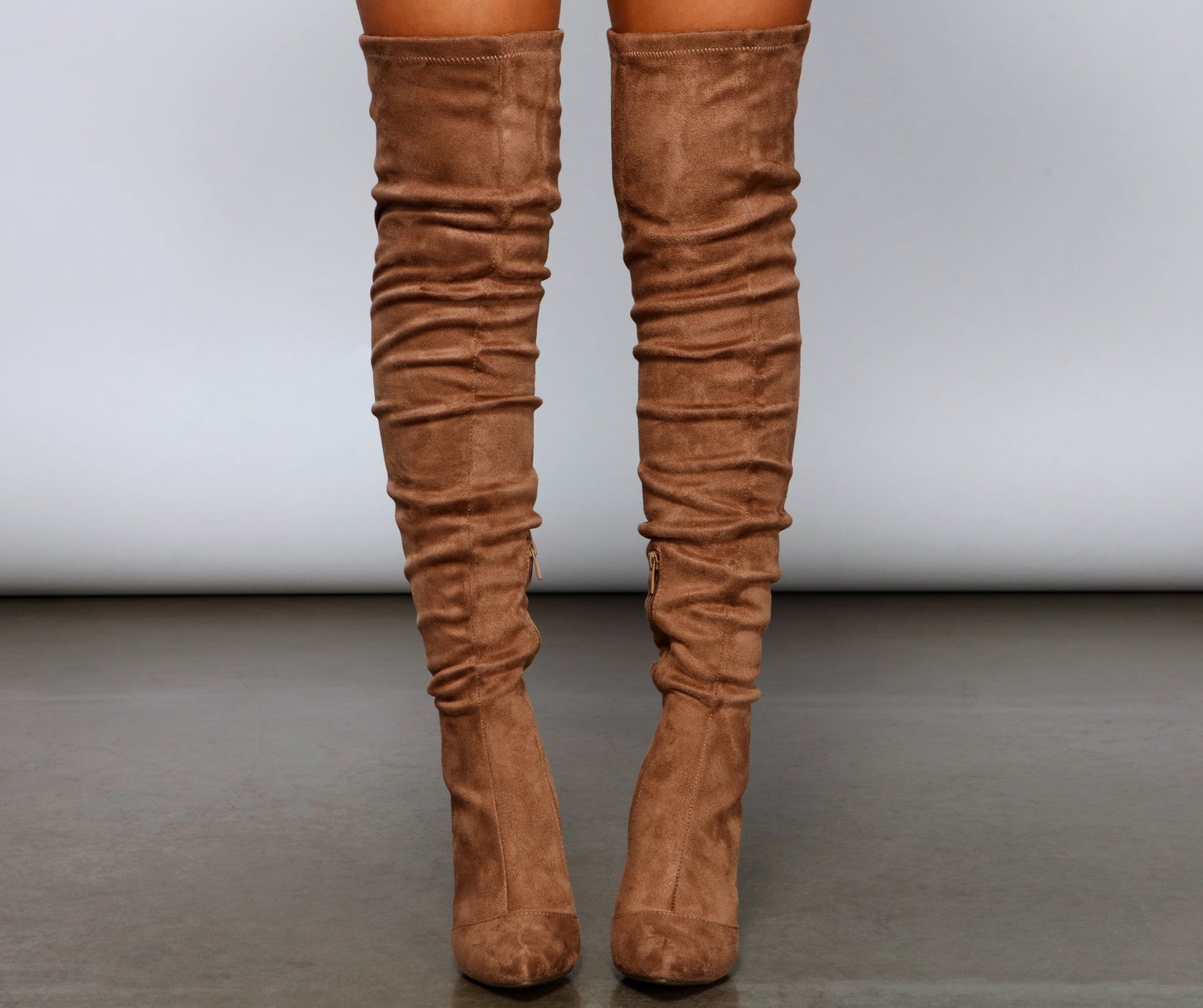Stacked On Style Lace-Up Boots