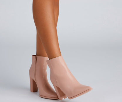 Favorite Kicks Pointed Toe Booties