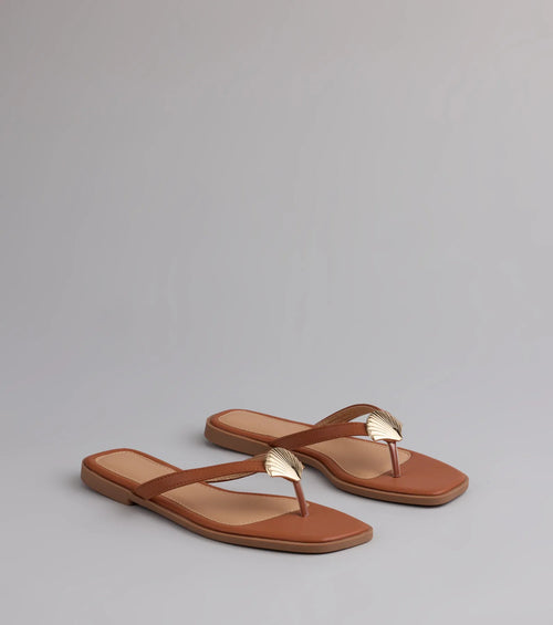 Golden Hour Seashell Sandals