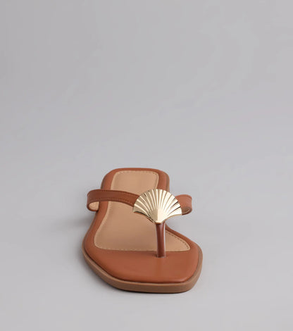 Golden Hour Seashell Sandals