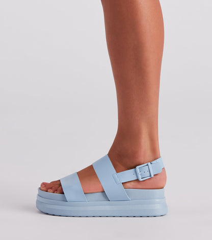 Stay Trendy Strappy Platform Sandals