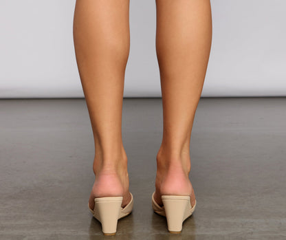 Places To Be Square Faux Nubuck Wedges