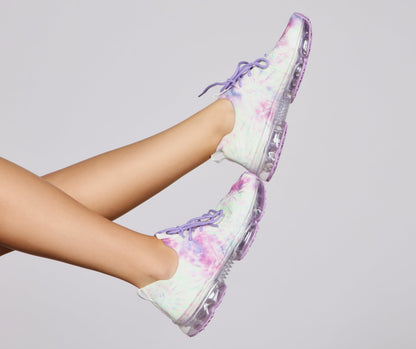 Keepin' Knit Retro Tie Dye Sneakers