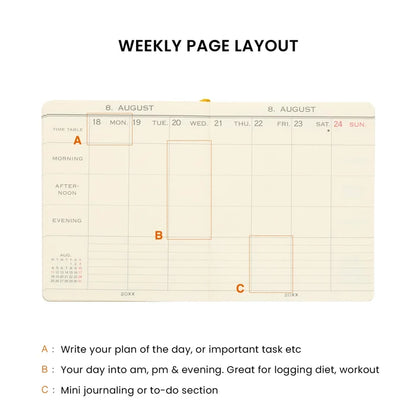 2027 Weekly Planner My Diary Square