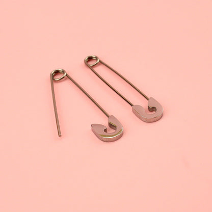 Pin it to Win it Safety Pin Earrings