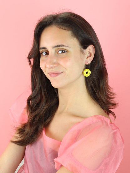 Pineapple Ring Hoop Earrings