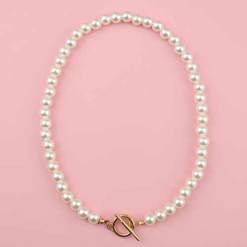Pearlfectly Simple Necklace (Gold Plated)